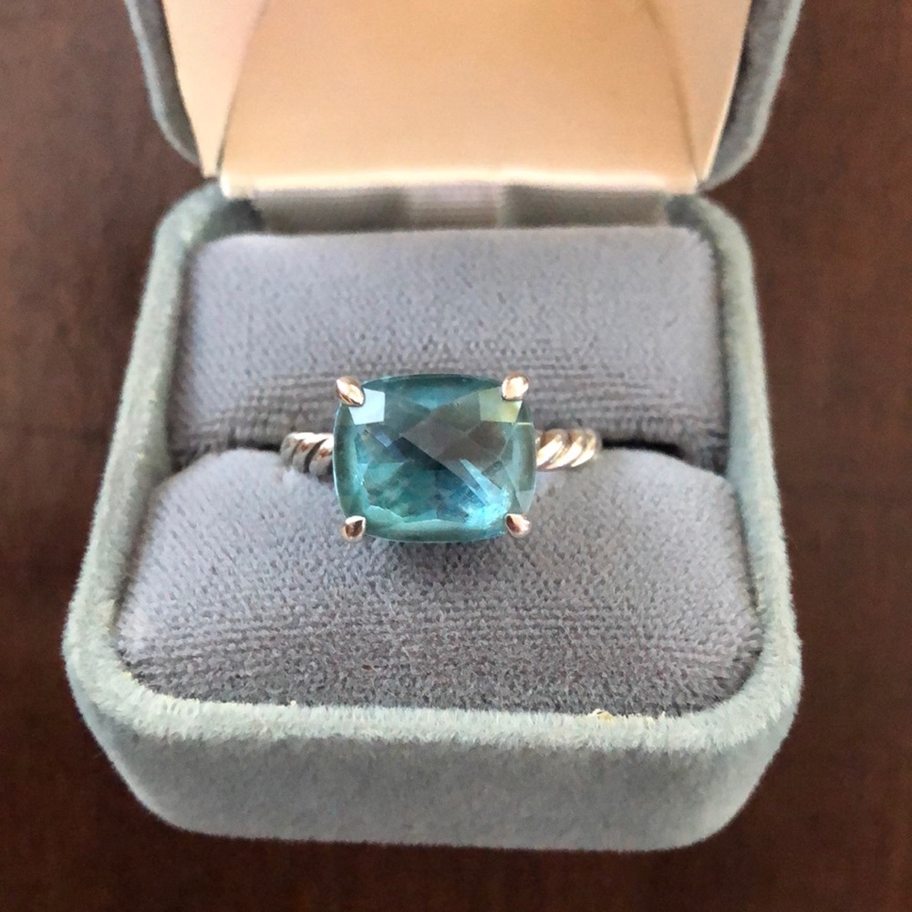 David Yurman Blue Topaz Ring